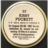 Image 2 : 1988 TOPPS BASEBALL COINS - KIRBY PUCKETT (HOF)