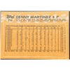 Image 2 : 1988 TOPPS DENNIS MARTINEZ