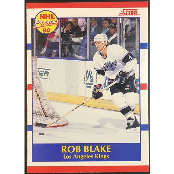 1990-91 SCORE ROB BLAKE (HOF) ROOKIE CARD