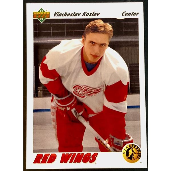 1991-92 UPPER DECK VYACHESLAV KOZLOV ROOKIE CARD
