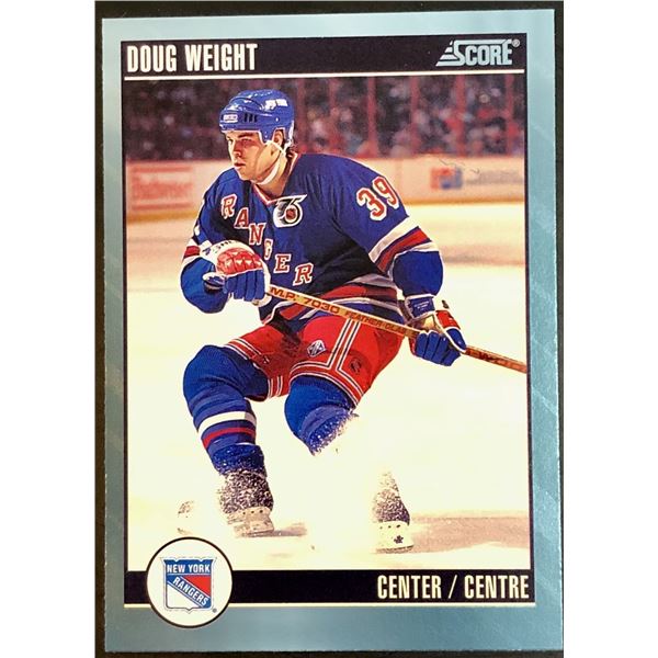 1992-93 SCORE DOUG WEIGHT ROOKIE CARD