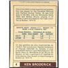 Image 2 : 1977-78 WHA O-PEE-CHEE KEN BRODERICK ROOKIE CARD