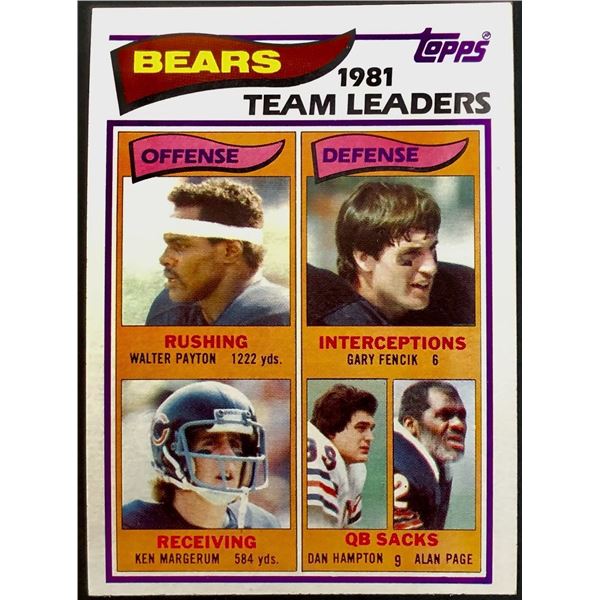 1982 TOPPS WALTER PAYTON (HOF)