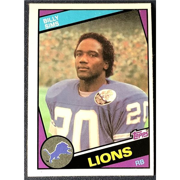 1984 TOPPS BILLY SIMS (HOF)