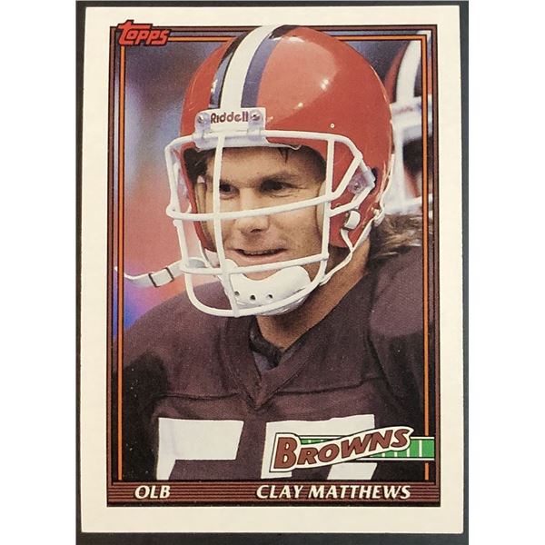 1991 TOPPS CLAY MATTHEWS