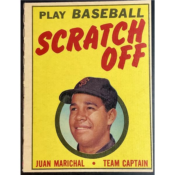 1970 TOPPS JUAN MARICHAL (HOF) SCRATCH OFF