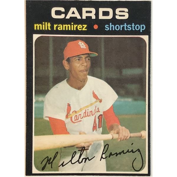 1971 O-PEE-CHEE HI-NUMBERS - MILT RAMIREZ ROOKIE CARD