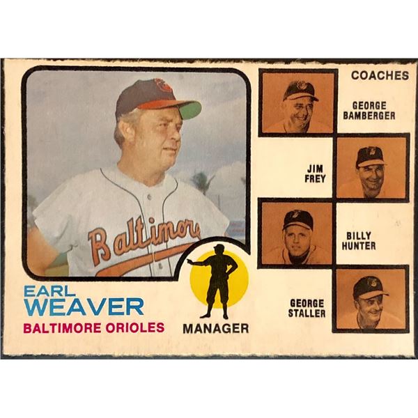 1973 O-PEE-CHEE EARL WEAVER (HOF)