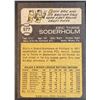Image 2 : 1973 TOPPS ERIC SODERHOLM ROOKIE CARD