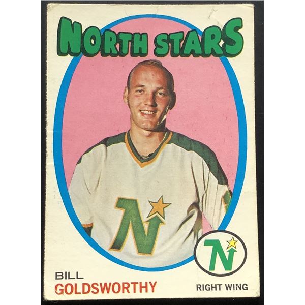 1971-72 O-PEE-CHEE BILL GOLDSWORTHY