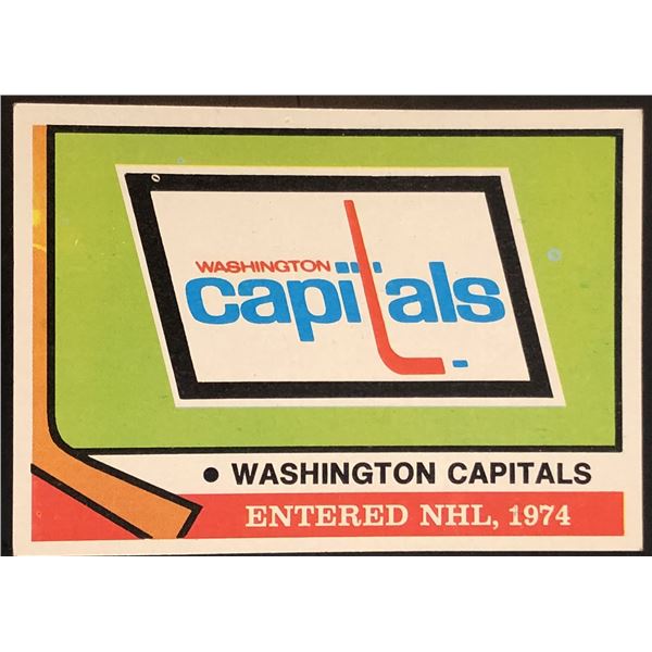 1974-75 NHL TOPPS WASHINGTON CAPITALS