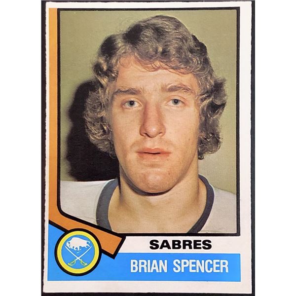 1974-75 O-PEE-CHEE BRIAN 'SPINNER' SPENCER