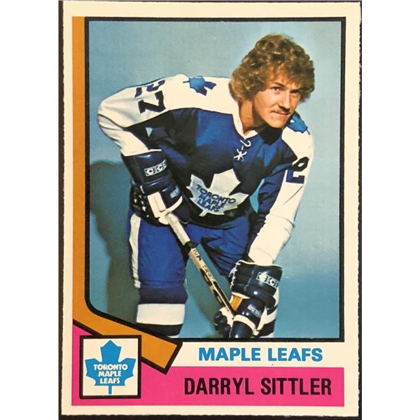 1974-75 O-PEE-CHEE DARRYL SITTLER (HOF)
