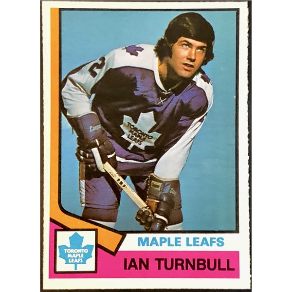 1974-75 O-PEE-CHEE IAN TURNBULL ROOKIE CARD