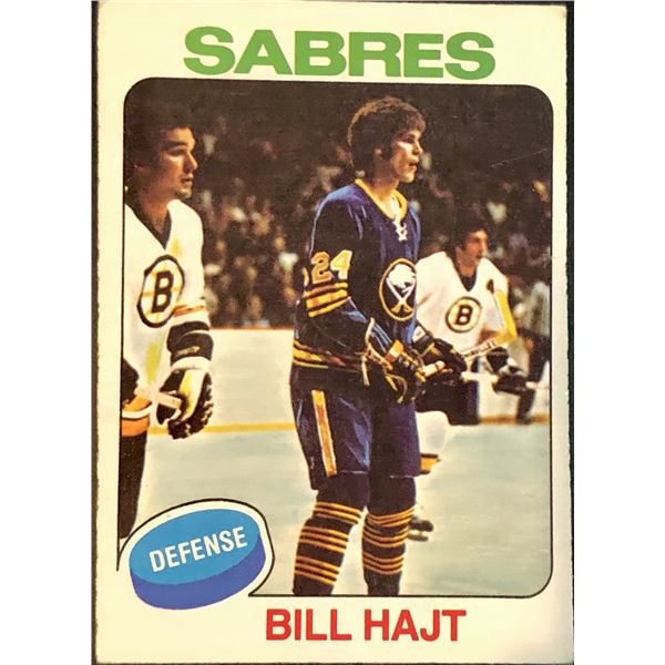 1975-76 NHL O-PEE-CHEE BILL HAJT ROOKIE CARD