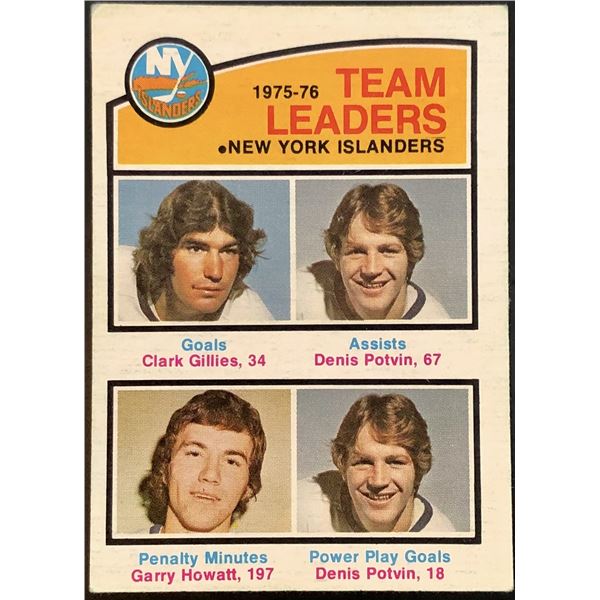 1976-77 NHL O-PEE-CHEE DENIS POTVIN / CLARK GILLES (HOF)