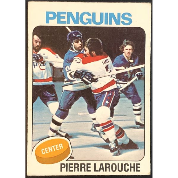 1975-76 NHL O-PEE-CHEE PIERRE LAROUCHE ROOKIE CARD