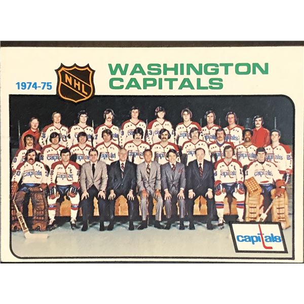 1975-76 NHL TOPPS WASHINGTON CAPITALS