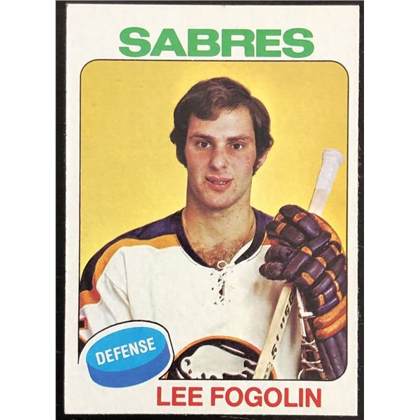 1975-76 TOPPS LEE FOGOLIN ROOKIE CARD