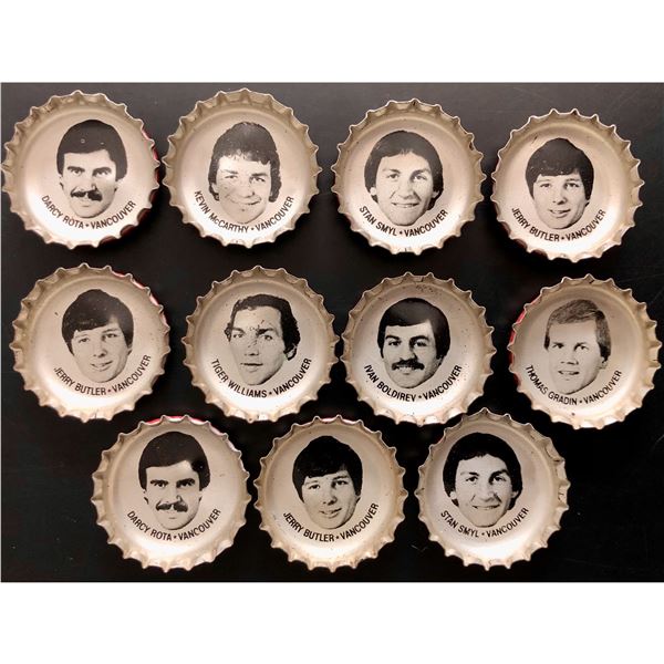 1980-81 PEPSI NHL CAPS - VANCOUVER CANUCKS COLLECTION