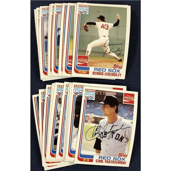 1982 TOPPS BRIGHAMS COCA COLA BOSTON RED SOX - COMPLETE SET