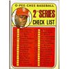Image 1 : 1969 O-PEE-CHEE 2nd SERIES CHECKLIST - BOB GIBSON (HOF)