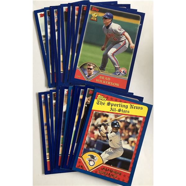 2003 TOPPS BASEBALL COLLECTION - 25 CARDS