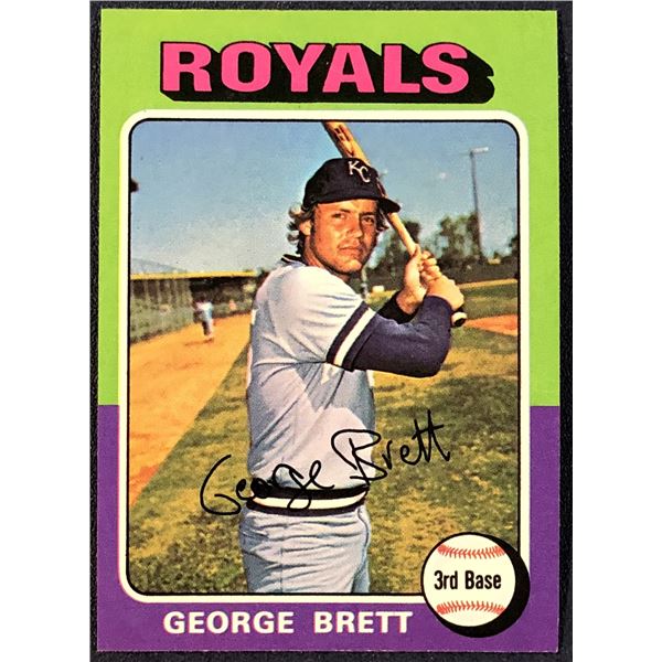 1975 TOPPS MINI GEORGE BRETT (HOF) ROOKIE CARD
