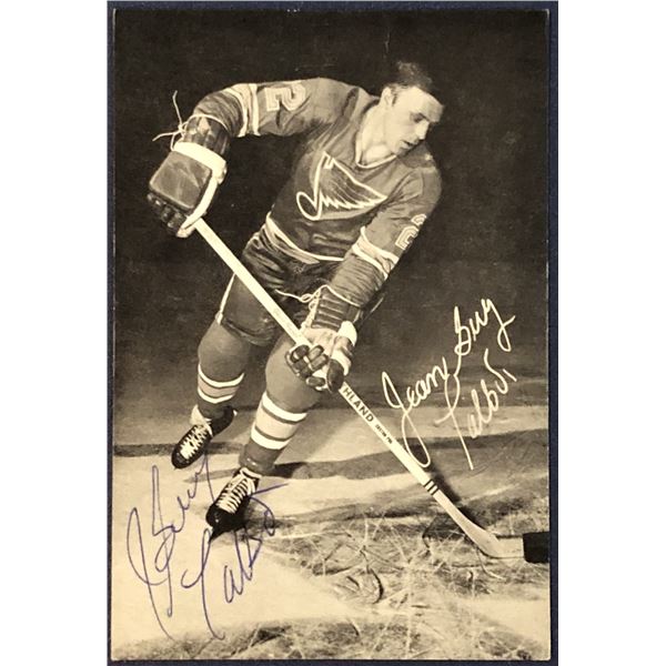 1969 ST. LOUIS BLUES 3.5 x5.5  POSTCARD - JEAN GUY TALBOT - SIGNED