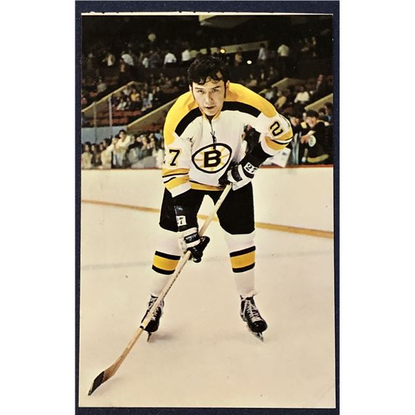 NHL BOSTON BRUINS 3.5"x5.5" POSTCARD - REGGIE LEACH (HOF)