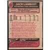 Image 2 : 1977 TOPPS JACK LAMBERT (HOF)