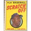 Image 1 : 1970 TOPPS HANK AARON (HOF) SCRATCH OFF