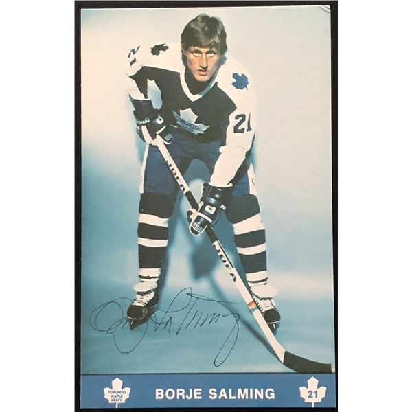 1979-80 TORONTO MAPLE LEAFS BORJE SALMING (HOF) POST CARD