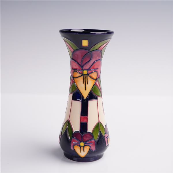 Moorcroft Pottery Trilogy Vase by Rachel Bishop