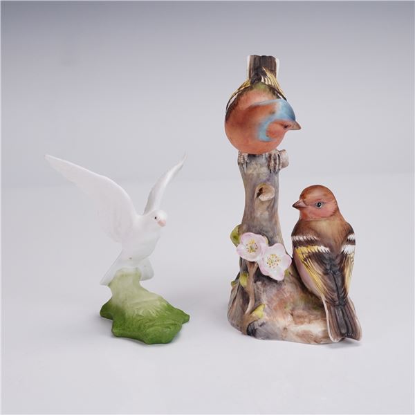 2pc Royal Worcester and Boehm Bird Figurines