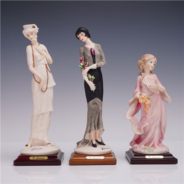 3pc Giuseppe Armani Figurines, Florence Collection