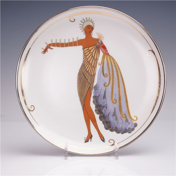 Franklin Mint House of Erte Porcelain Collector Plate, Diva II