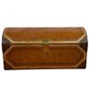 Image 1 : Leather Bound Arched Top Trunk/Chest