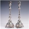 Image 1 : Pair of Continental Silver Table Candlesticks