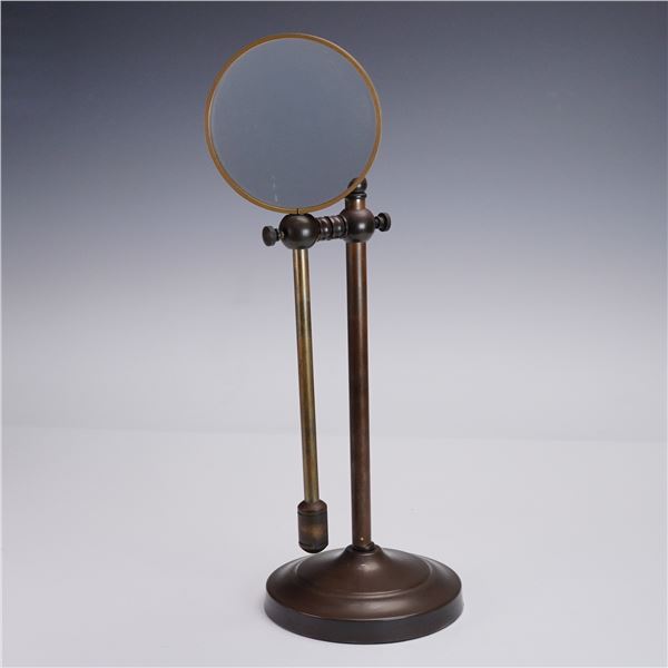 Andrea by Sadek Brass and Bronze Adjustable Magnifying Glass