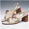 Image 2 : Prada Cream Patent Leather Sandals