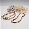 Image 1 : 13pc Assorted Beaded Necklaces, Stone and Imitation Pearl