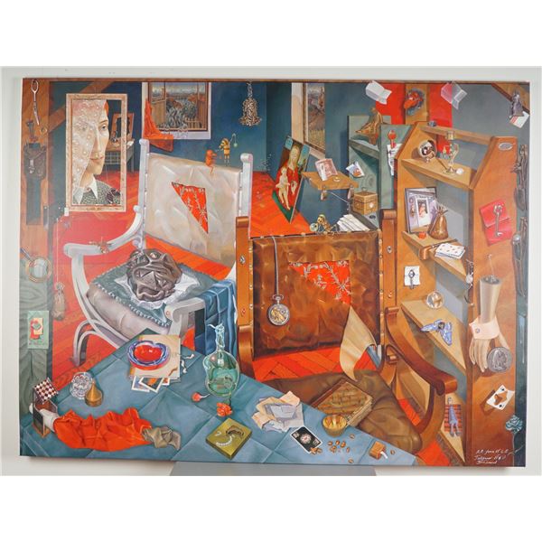 Igor Tulipanov, Artist Proof Surrealist Giclee on Canvas, Signed