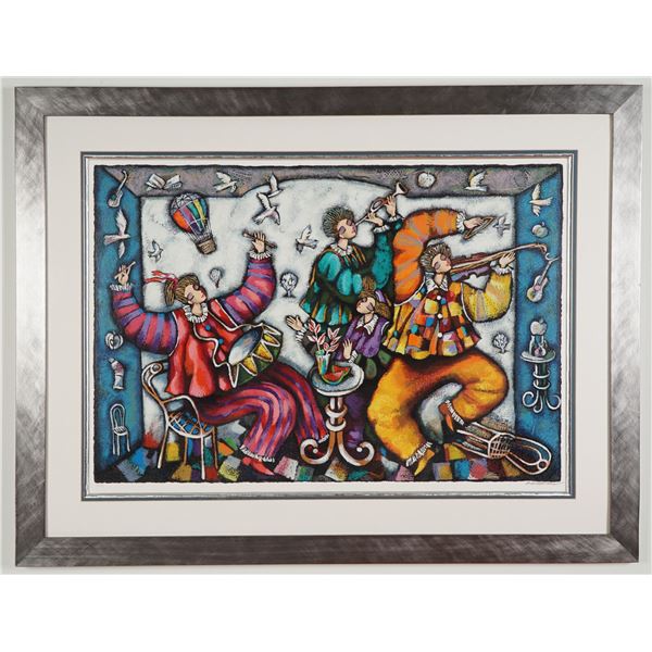 Michael Kachan, Limited Edition Serigraph, Happy Birthday, Signed & COA
