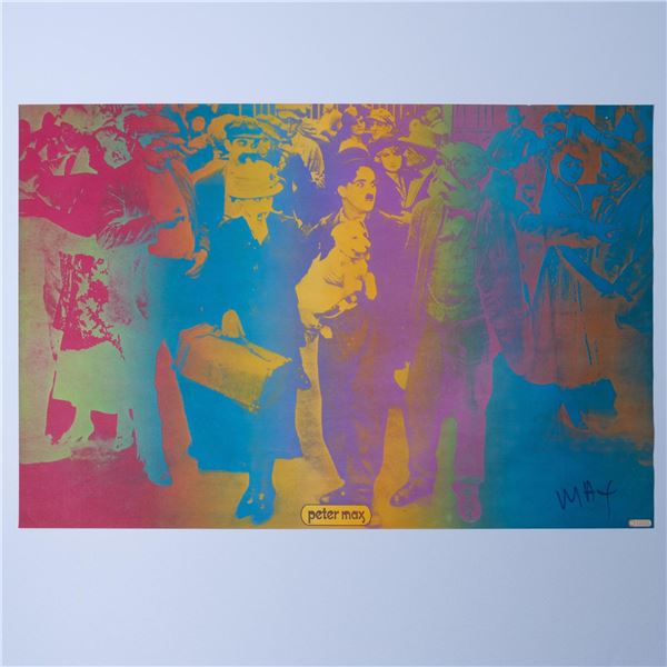 Peter Max, Original Lithograph Poster, Our Gang, Signed