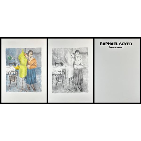 Raphael Soyer (1899-1997) Signed Seamstress Lithographs (2)