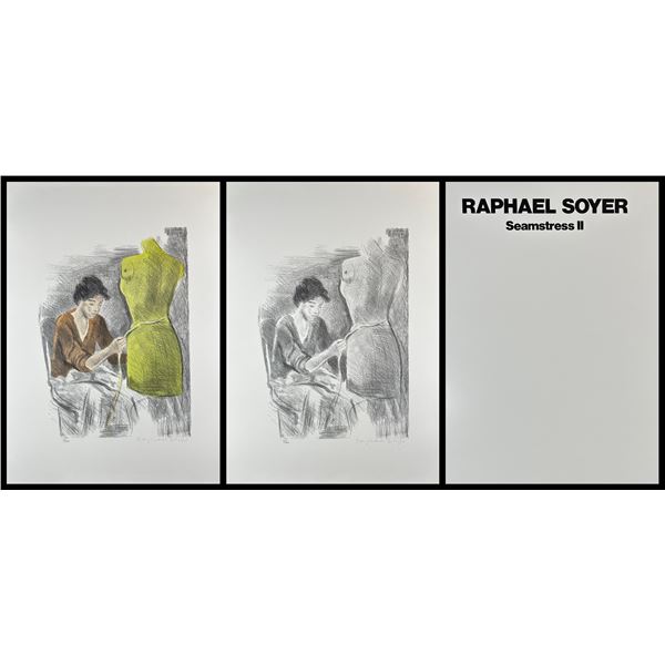 Raphael Soyer (American 1899-1997) 2 Lithographs, Signed