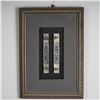 Image 1 : Framed Chinese Silver and Enamel Calligraphy Scroll Weights Dragon Motifs