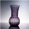 Image 1 : Plum Swirl Optic Blown Glass Vase