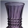 Image 2 : Plum Swirl Optic Blown Glass Vase